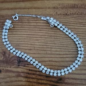 Crystal/faux diamonds bracelet